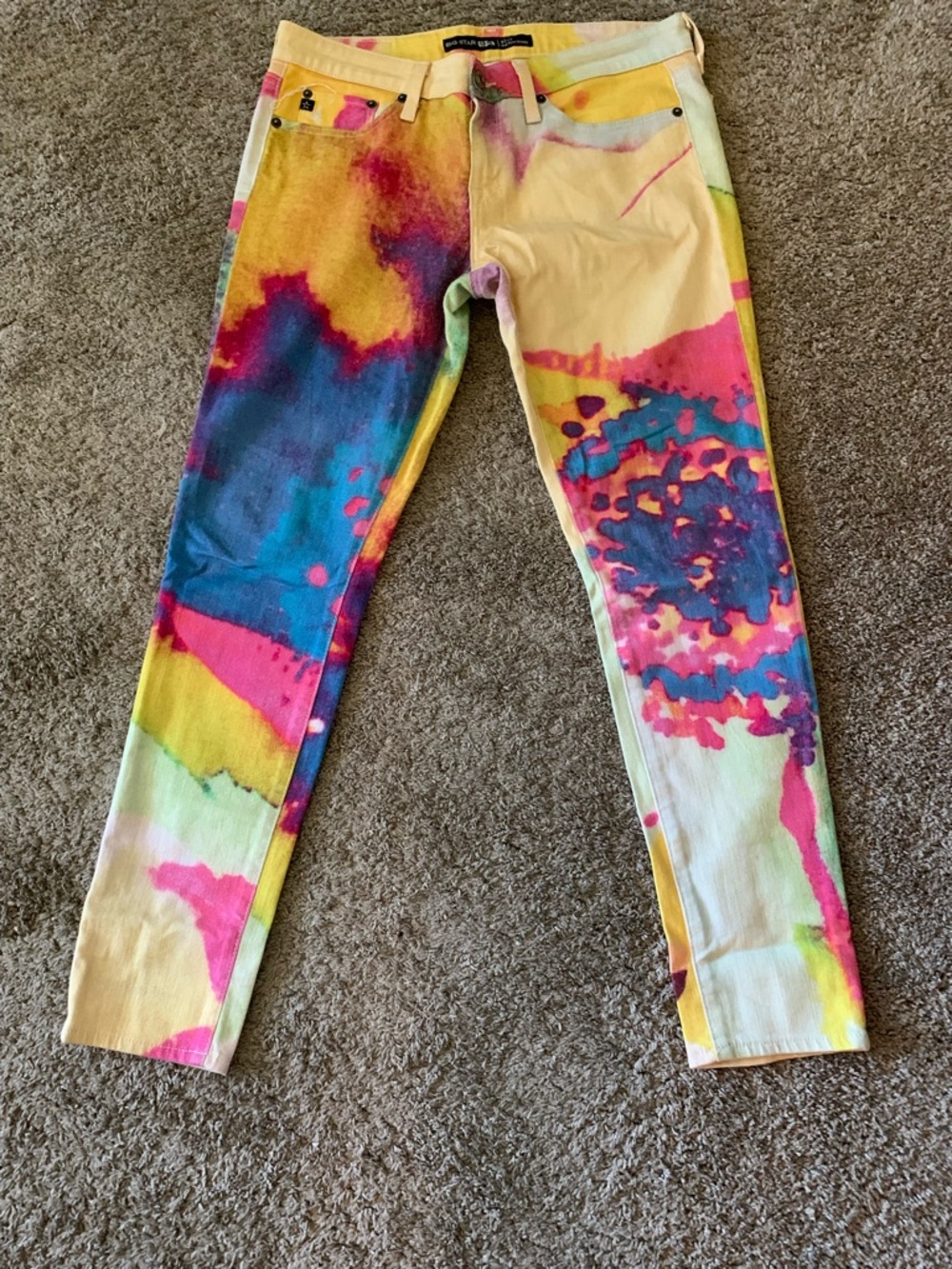 Big Star 1974 Women Multicolor Tie-Dye Jeans